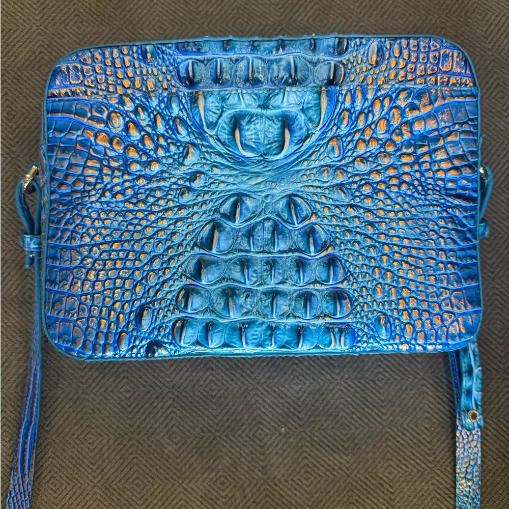 Brahmin Blue and Brown Crossbody Bag - Picture 4 of 7